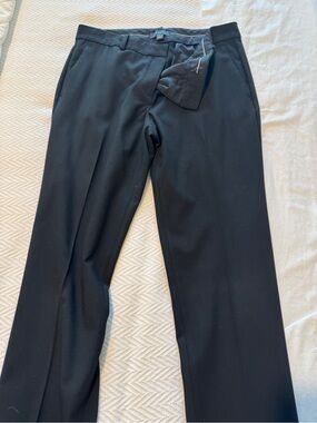 Ann Taylor Black Classic Straight-Leg Dress Pants